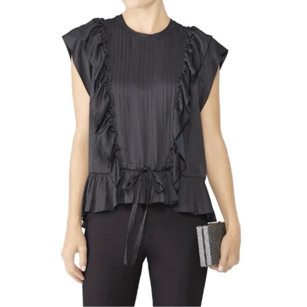 Zadig & Voltaire Toundra Ruffle Top | Black | Size S | Excellent Condition